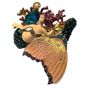 Betsy Johnson Mermaid Brooch